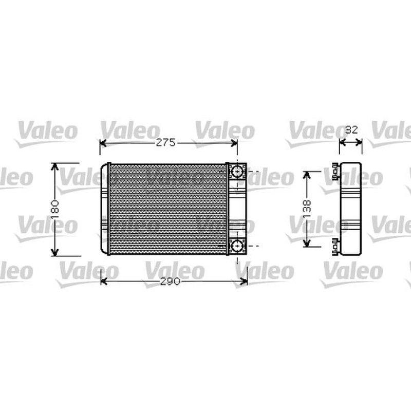 Valeo Heater Matrix Core Heat Exchanger 812321