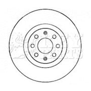 Key Parts Front Brake Vented Discs & Pads fits Fiat Punto Evo 2009-2012 1.4