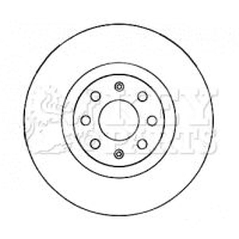 Key Parts Front Brake Vented Discs & Pads fits Fiat Punto Evo 2009-2012 1.4