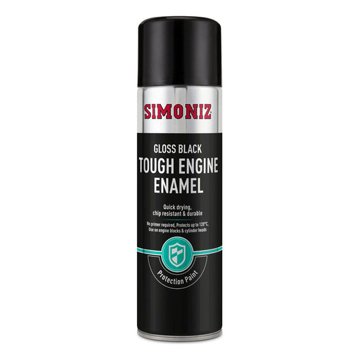 6x Simoniz Gloss Black Tough Car Spray Protection Paint Aerosol Durable 500ml Simoniz - NN4 Online 