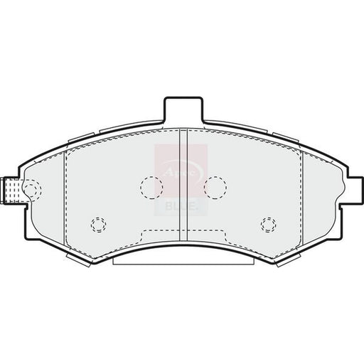 Apec Front Brake Pad Set fits Hyundai Elantra III 2000-2006 1.6 1.8 2.0