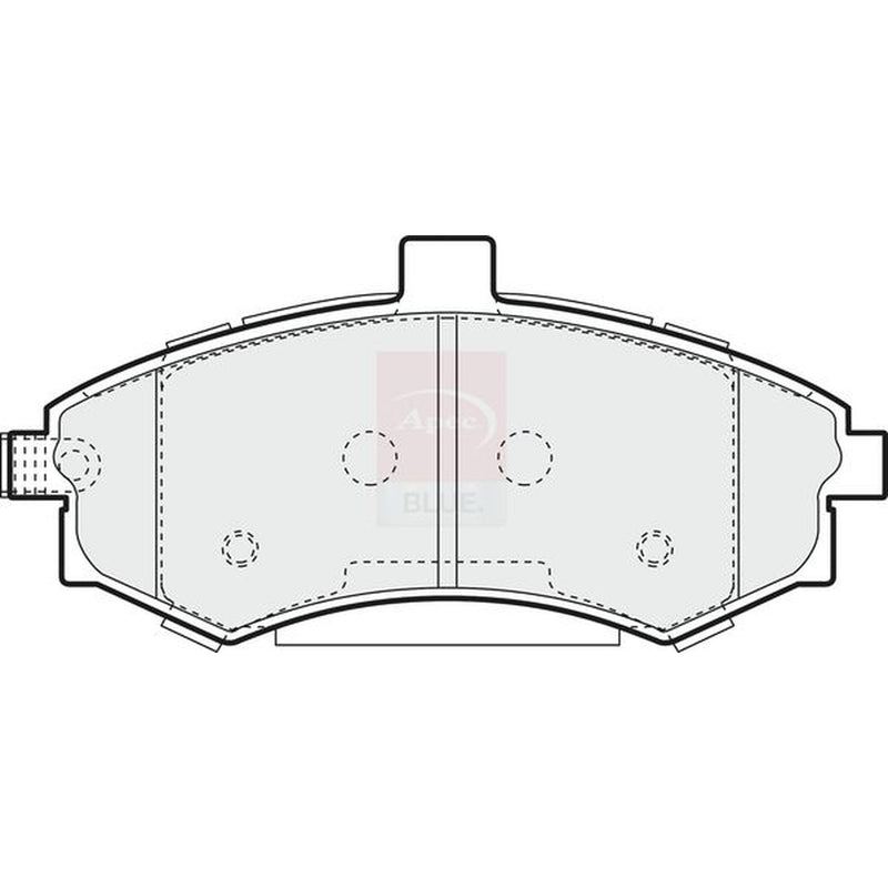 Apec Front Brake Pad Set fits Hyundai Elantra III 2000-2006 1.6 1.8 2.0