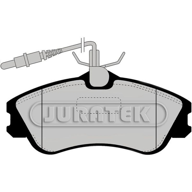 Juratek Front Brake Pad Set fits Citroën Berlingo 1996-2011 1.1 1.4 1.6 1.8 1.9