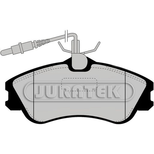 Juratek Front Brake Pad Set fits Citroën Berlingo 1996-2011 1.1 1.4 1.6 1.8 1.9