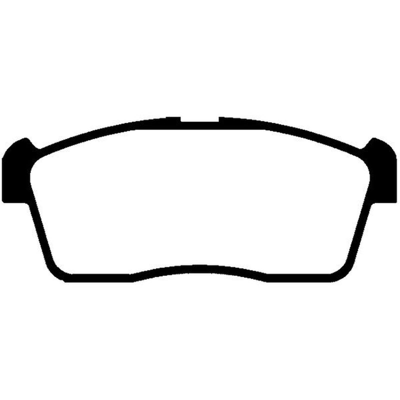 Abtex Front Brake Pad Set fits Daihatsu Charade VI 2003 on 0.7 1.0