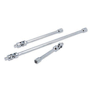 Laser Universal Joint Extension Set Spring Loaded 1/4"D 3pc 8495 Laser - Dynamic Drive