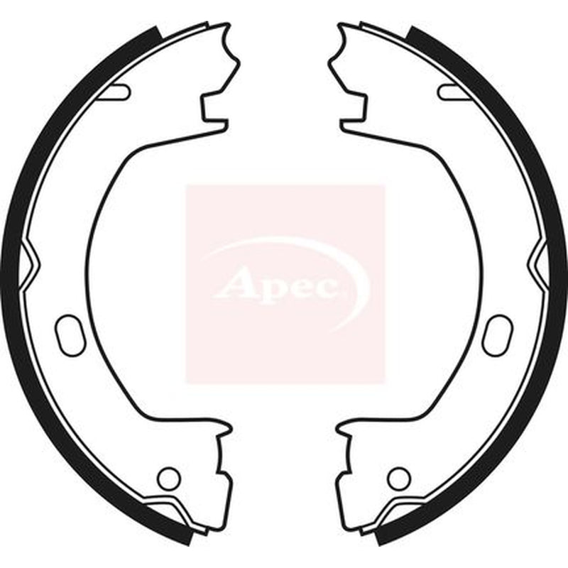 Apec Parking Brake Shoe Set fits Chrysler Neon 1994-1999 1.8 2.0