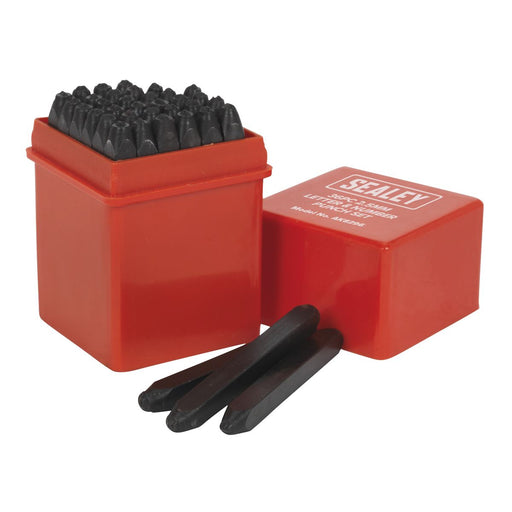 Sealey Letter & Number Punch Set 36pc 2.5mm AK8296 Sealey - Dynamic Drive