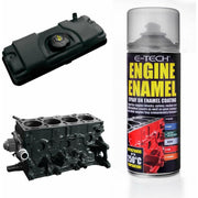 E-Tech Black Engine Enamel Spray On 400ml Heat Resistant High Temp Paint E-Tech - Dynamic Drive