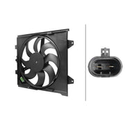 Hella Engine Cooling Fan fits Fiat 500 2007-2010 0.9 1.2 1.3 1.4