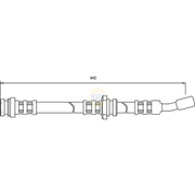 NAPA Brake Hydraulic Hose Line Front NBH1331