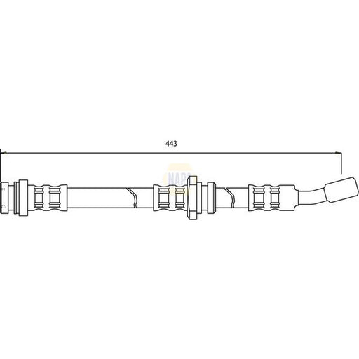 NAPA Brake Hydraulic Hose Line Front NBH1331