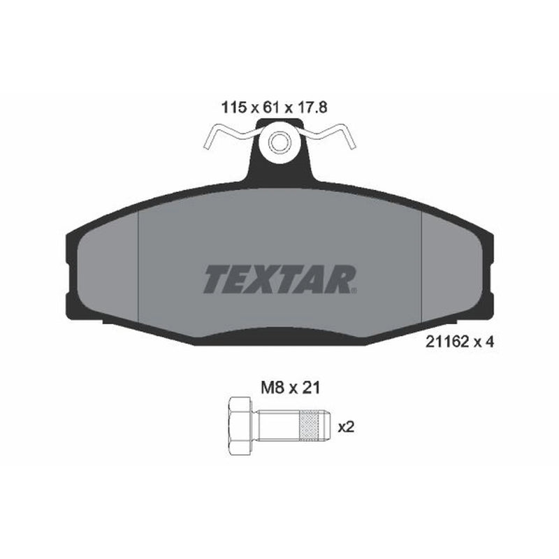 Textar Front Brake Pad Set 2166201