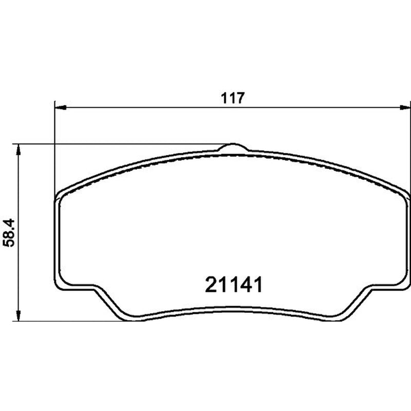 Mintex Front Brake Pad Set fits Ford Transit 1985-1992 1.6 2.0 2.5