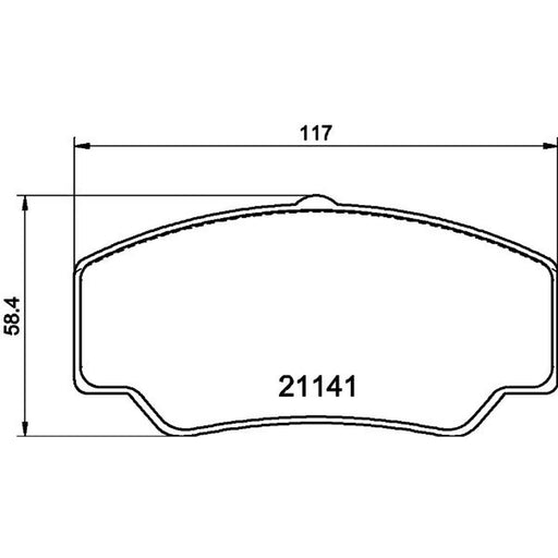 Mintex Front Brake Pad Set fits Ford Transit 1985-1992 1.6 2.0 2.5