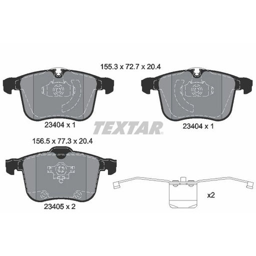 Textar Front Brake Pad Set 2340404