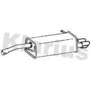 Klarius Box With Tail Pipe Rear fits Ford Fiesta VI 2013-2017 1.6