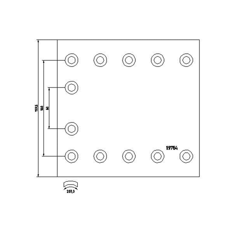 Textar Textar Cv Brake Lining Set 1975402 1975402