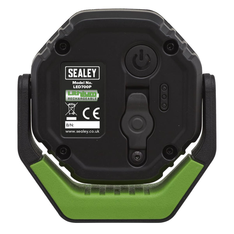 Sealey Rechargeable Pocket Floodlight with Magnet 360 7W COB LED Green Sealey - Dynamic Drive