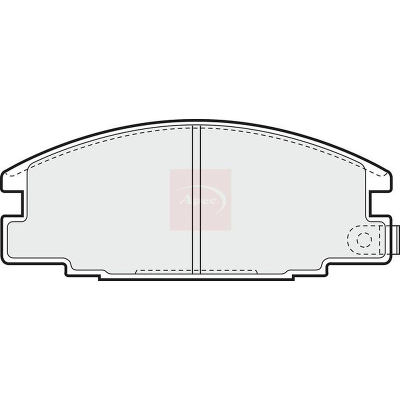 Apec Front Brake Pad Set fits Bedford Brava 1988-1990 2.2 2.3 2.5