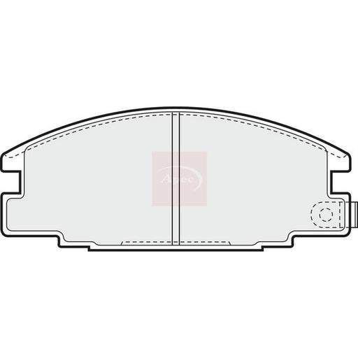 Apec Front Brake Pad Set fits Bedford Brava 1988-1990 2.2 2.3 2.5