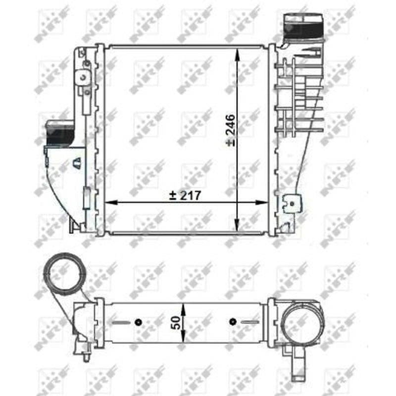 NRF Intercooler (Charge Air Cooler) 30924
