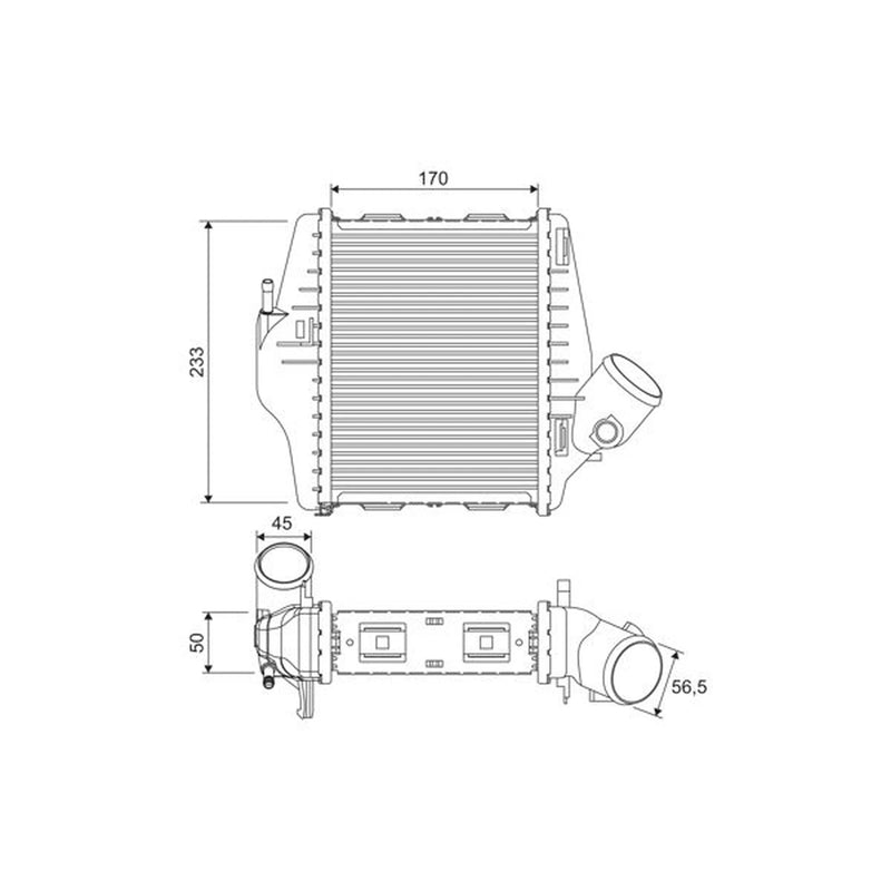 Valeo Intercooler (Charge Air Cooler) 818543