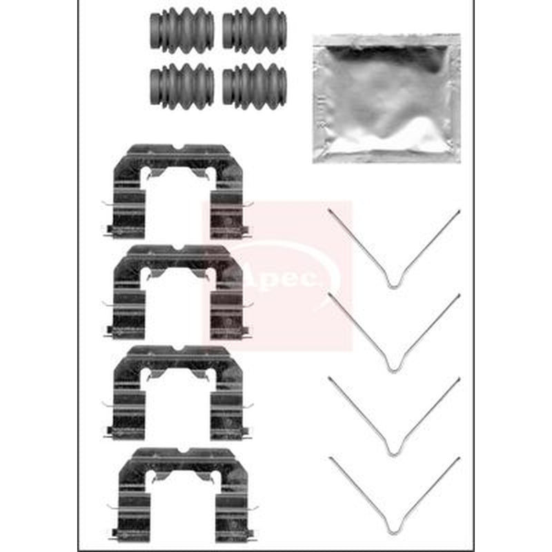 Apec Brake Pad Accessory Fitting Kit Front fits Hyundai I20 II 2014-2020