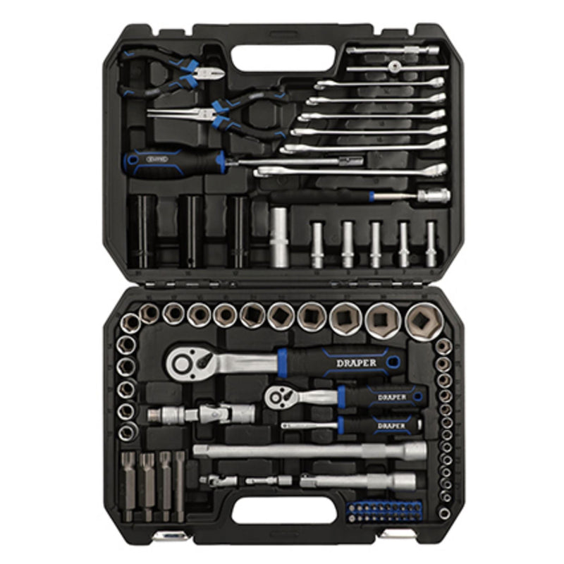 Draper HI-TORQ Metric Socket Set, 1/4" & 1/2" Sq. Dr. (83 Piece) Draper - Dynamic Drive