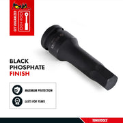 Teng Tools 1/2" Hex Impact Socket DIN Metric 12mm Teng Tools - Dynamic Drive