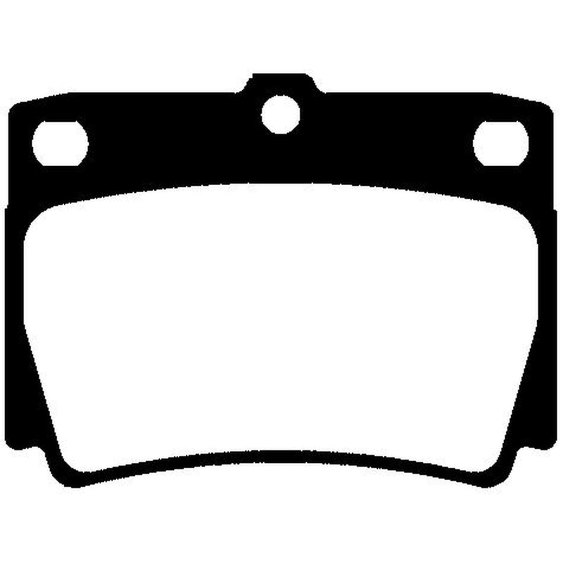 Abtex Rear Brake Pad Set fits Mitsubishi Shogun Sport I 1998-2000 2.5 3.0