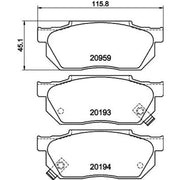 DON Front Brake Internally Vented Discs & Pads fits Honda Crx 1989-1992 1.6