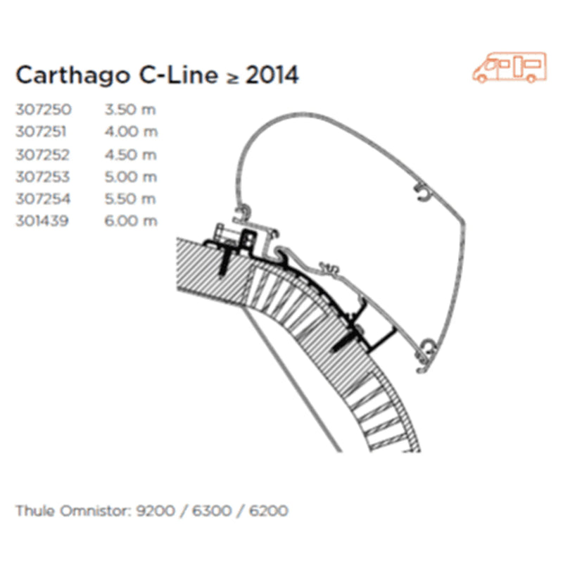 Thule CATHARGO C LINE ADAP 4.5M>2014 - 307252