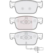 Apec Black Front Brake Pad Set fits Audi A4 Allroad B9 2016-2019 2.0