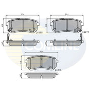 Comline Rear Brake Discs & Pads fits Kia Picanto I 2005-2011 1.1