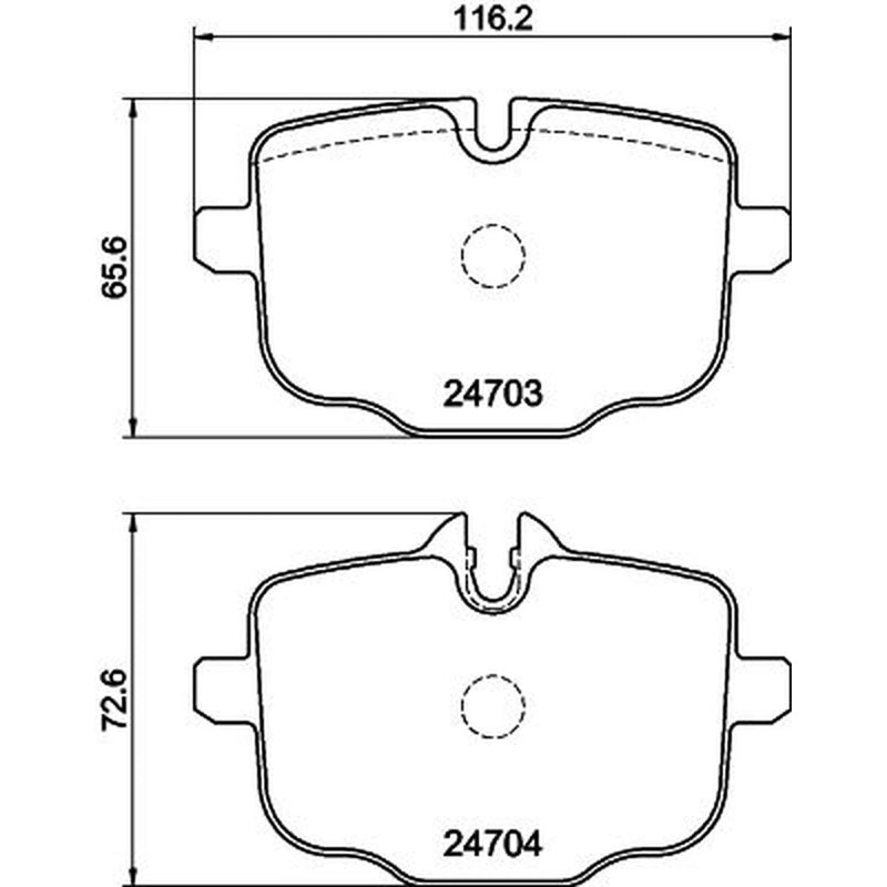 Mintex Rear Brake Pad Set fits BMW 2 2022 on