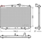 Denso Engine Radiator DRM51020