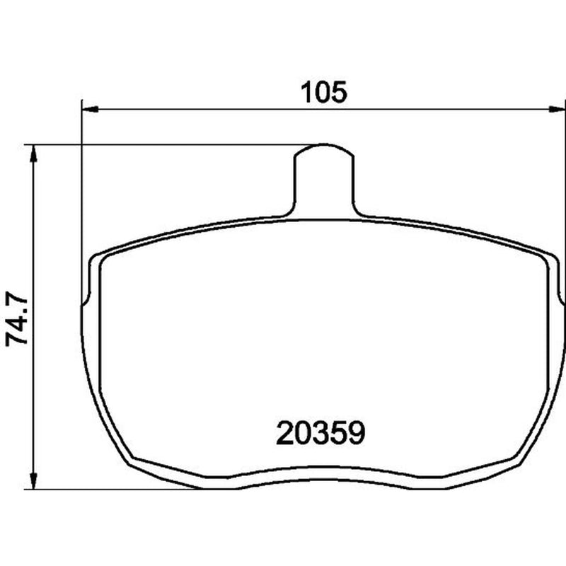 DON Front Brake Pad Set fits Alfa Romeo Ar 8 1978-1986 2.4