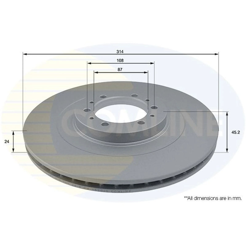 Comline Front Brake Discs & Pads fits Peugeot 406 1999-2004 2.0