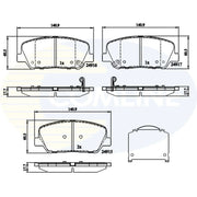 Comline Front & Rear Brake Discs & Pads fits Kia Optima 2012-2015 2.0