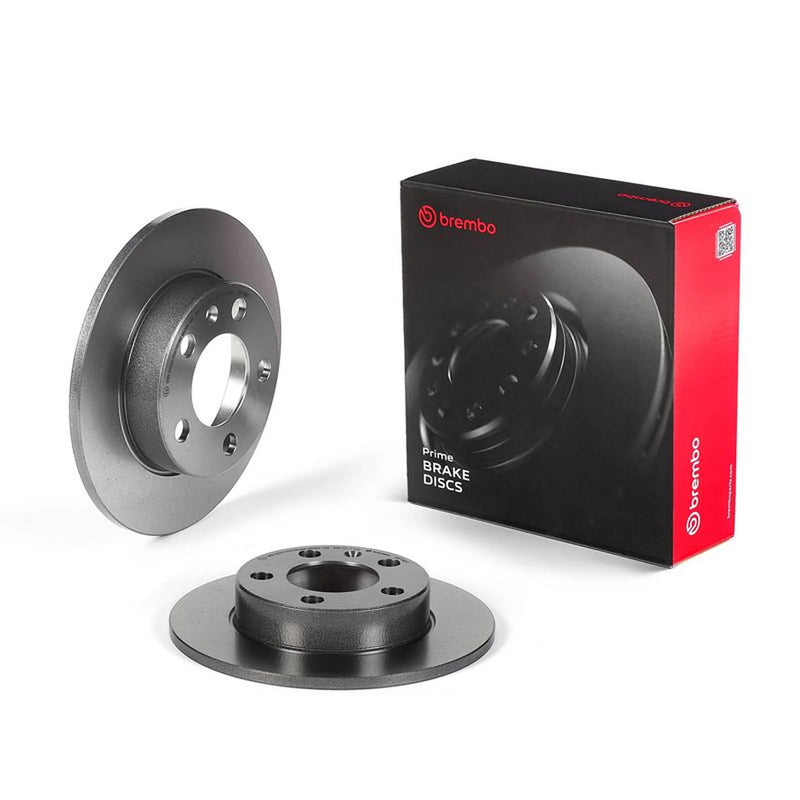 Brembo 2 x Solid Rear Brake Discs 08.7165.11-x2