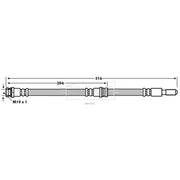 Borg & Beck Brake Hydraulic Hose Line Rear Right BBH7692
