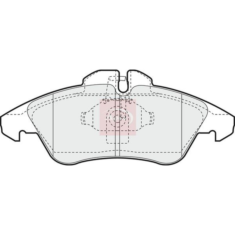 Apec Front Brake Pad Set fits Mercedes-Benz Sprinter 2-T 1995-2006