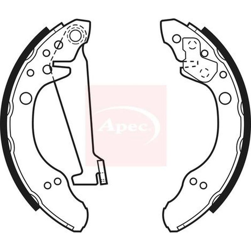 Apec Brake Shoe Set Axle Kit SHU480