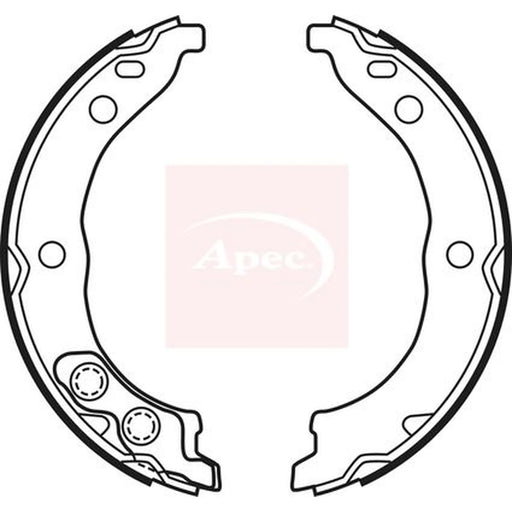 Apec Parking Brake Shoe Set SHU696