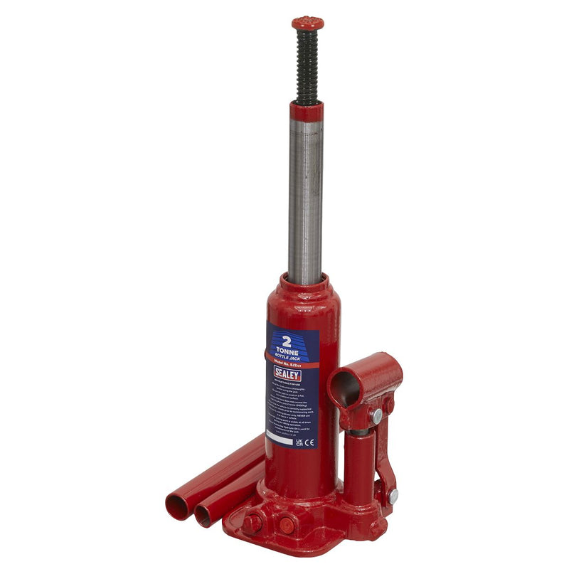 Sealey Bottle Jack 2 Tonne SJ2 Sealey - Dynamic Drive