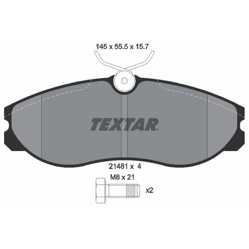 Textar Front Brake Pad Set 2148101