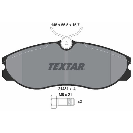 Textar Front Brake Pad Set 2148101