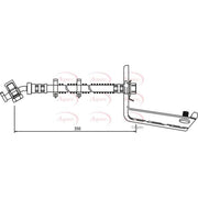 Apec Brake Hydraulic Hose Line Rear Right fits Land Rover Discovery 1998-2004