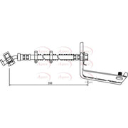 Apec Brake Hydraulic Hose Line Rear Right HOS3544